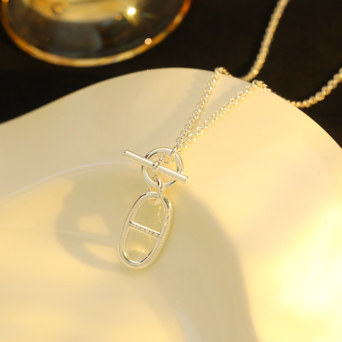 [Aurora]HM CHAINE D'ANCRE PENDANT NECKLACE STERLING SILVER