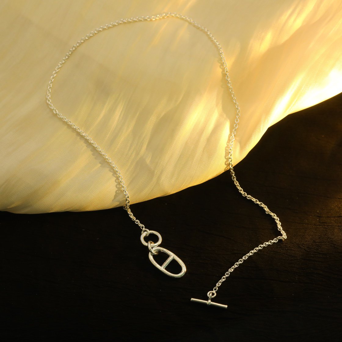 [Aurora]HM CHAINE D'ANCRE PENDANT NECKLACE STERLING SILVER