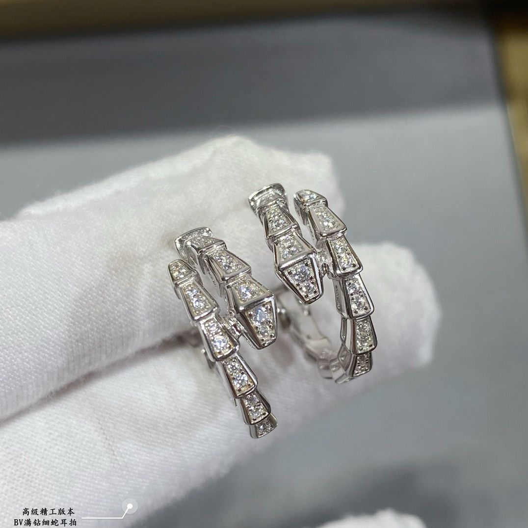 [Aurora]SERPENTI EARRINGS DIAMOND