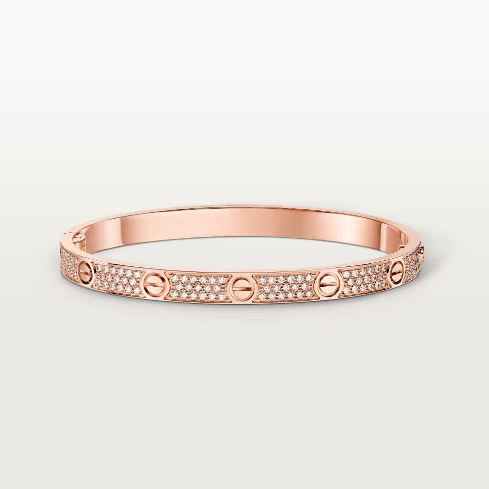 [AURORA]LOVE BRACELET 4.8MM DIAMOND-PAVED