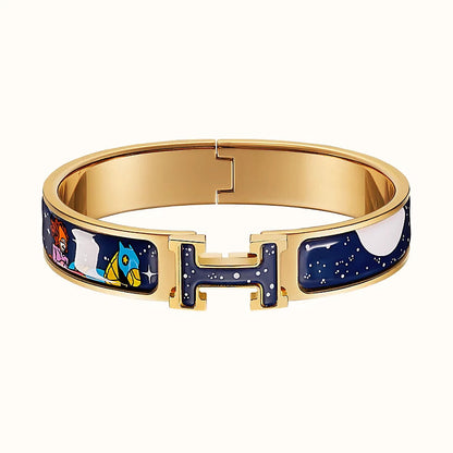 [Aurora]H STAR AND MOON BRACELET 12MM