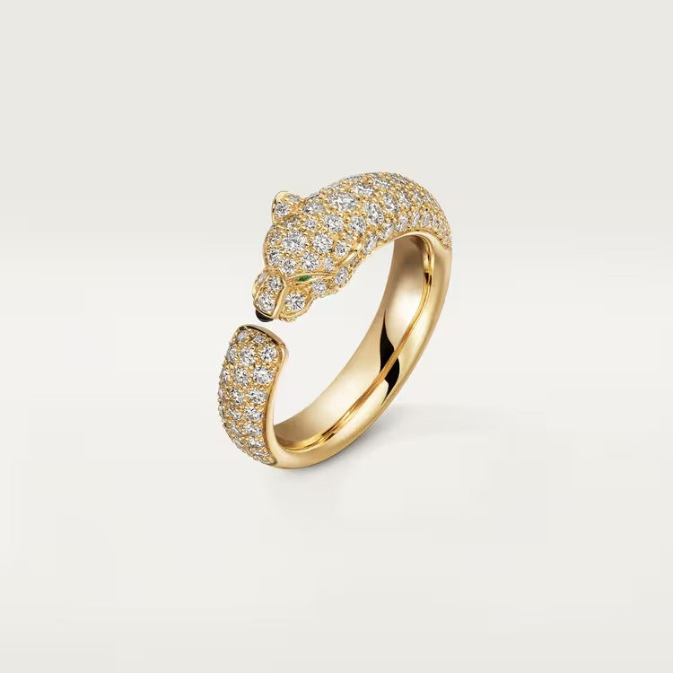 [AURORA]PANTHERE FULL DIAMOND SMALL RING