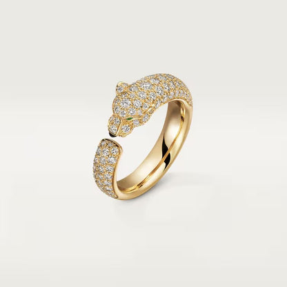 [AURORA]PANTHERE FULL DIAMOND SMALL RING