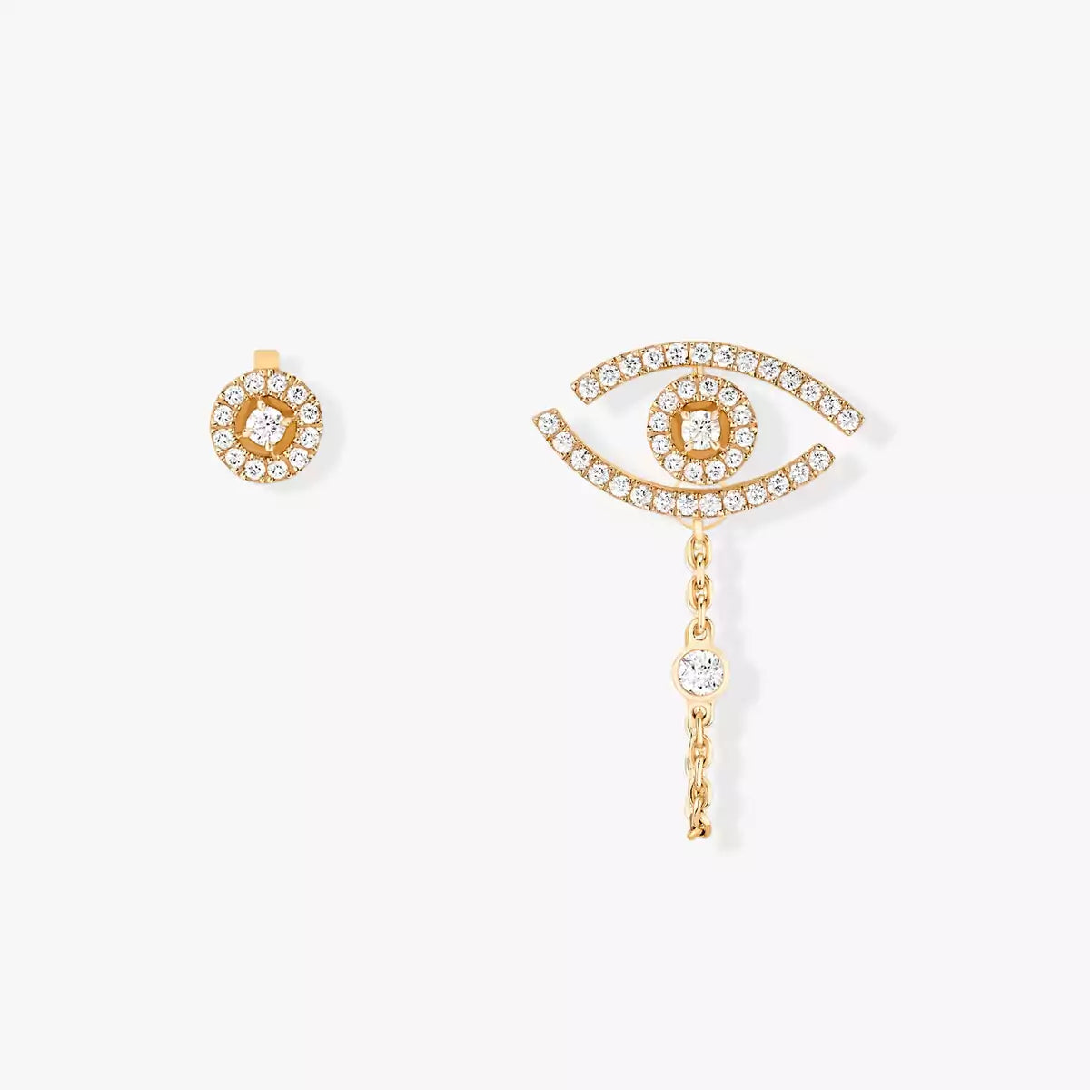 [AURORA]Lucky Eye Diamond Earrings
