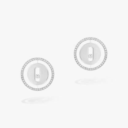 [AURORA]Lucky Move Diamond Earrings