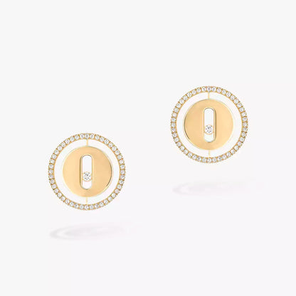 [AURORA]Lucky Move Diamond Earrings