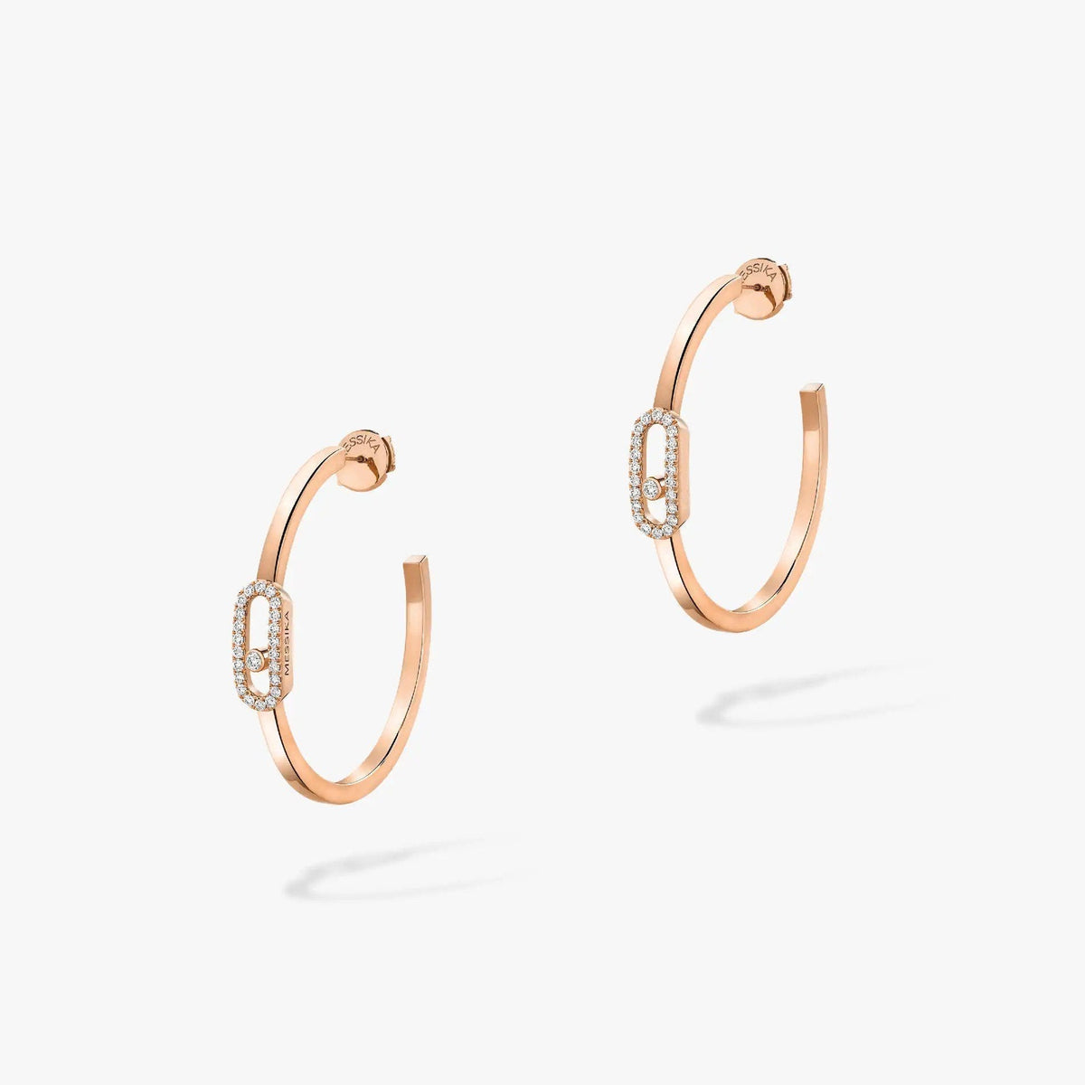 [AURORA]CREOLES MOVE UNO PM DIAMOND EARRINGS