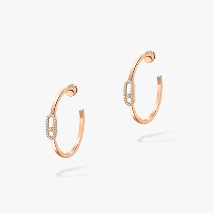 [AURORA]CREOLES MOVE UNO PM DIAMOND EARRINGS