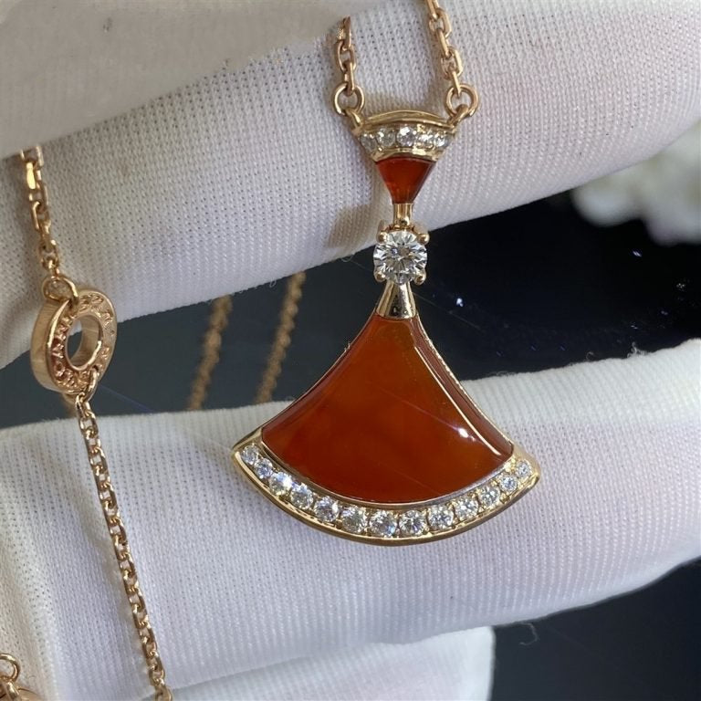 [Aurora]DREAM NECKLACE CARNELIAN DIAMOND
