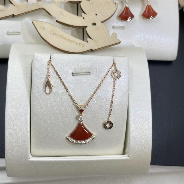 [Aurora]DREAM NECKLACE CARNELIAN DIAMOND
