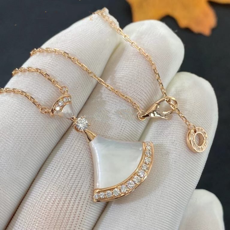 [AURORA]DREAM HALSKETTE MOP ROSA GOLD DIAMANT