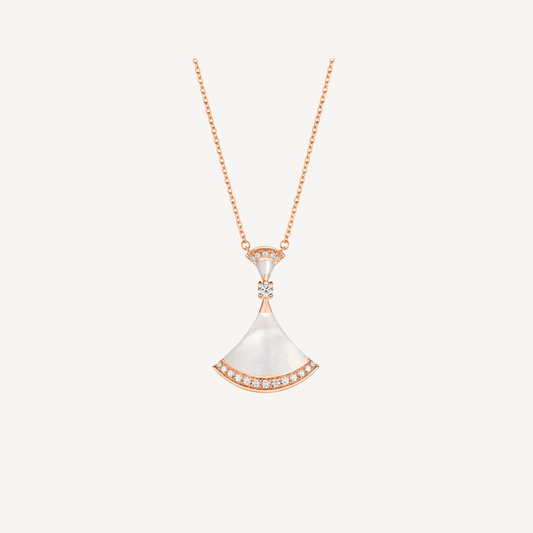 [AURORA]DREAM HALSKETTE MOP ROSA GOLD DIAMANT
