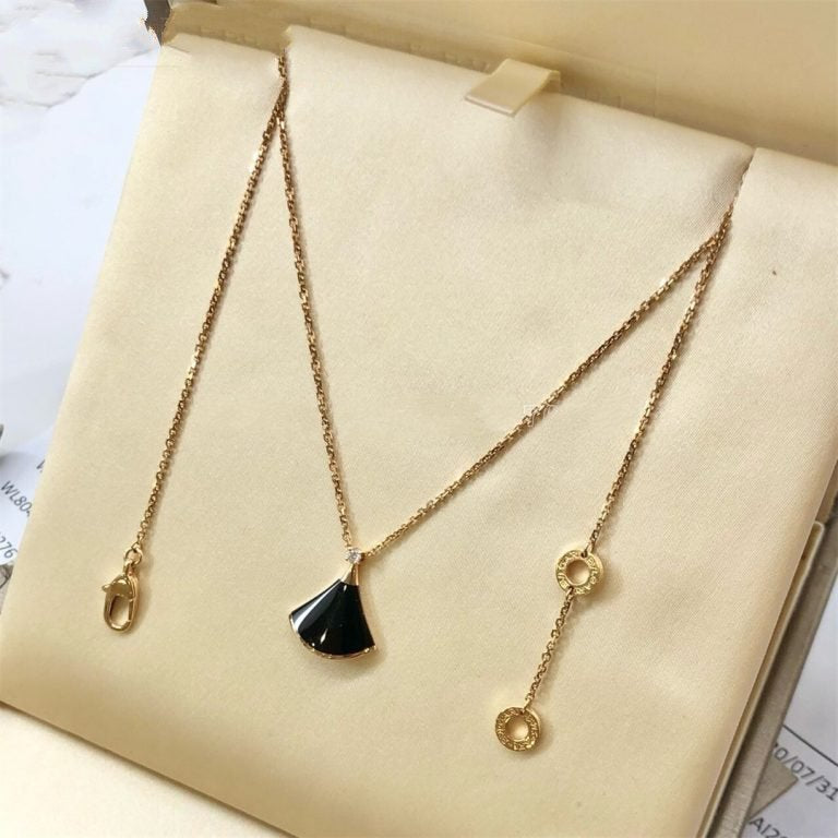 [Aurora]DREAM NECKLACE ONYX 1 DIAMOND