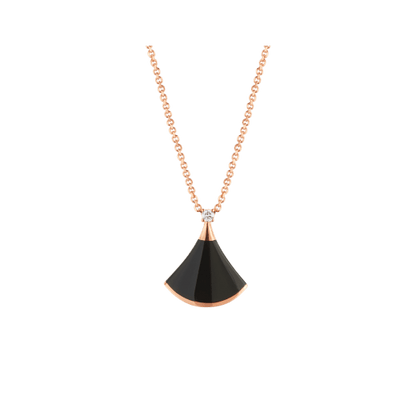 [Aurora]DREAM NECKLACE ONYX 1 DIAMOND