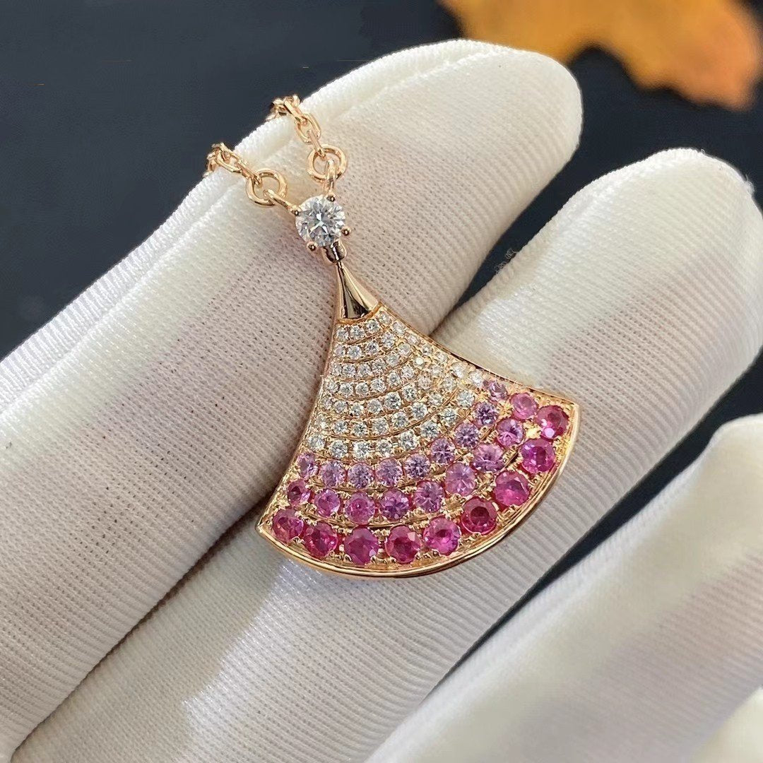 [Aurora]DREAM NECKLACE PINK GOLD PINK DIAMOND