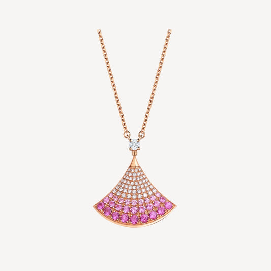 [Aurora]DREAM NECKLACE PINK GOLD PINK DIAMOND