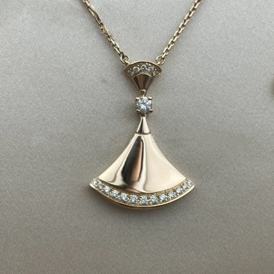 [Aurora]DREAM NECKLACE PINK GOLD DIAMOND