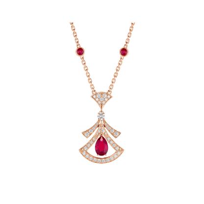 [AURORA]DREAM HALSKETTE KARNEOL DIAMANT ROTGOLD