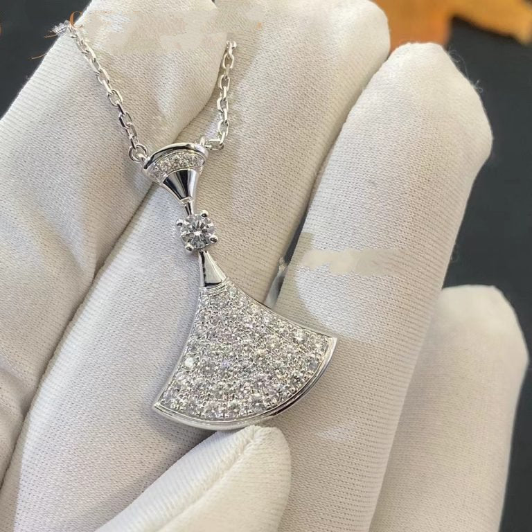 [Aurora]DREAM NECKLACE SILVER FULL DIAMOND