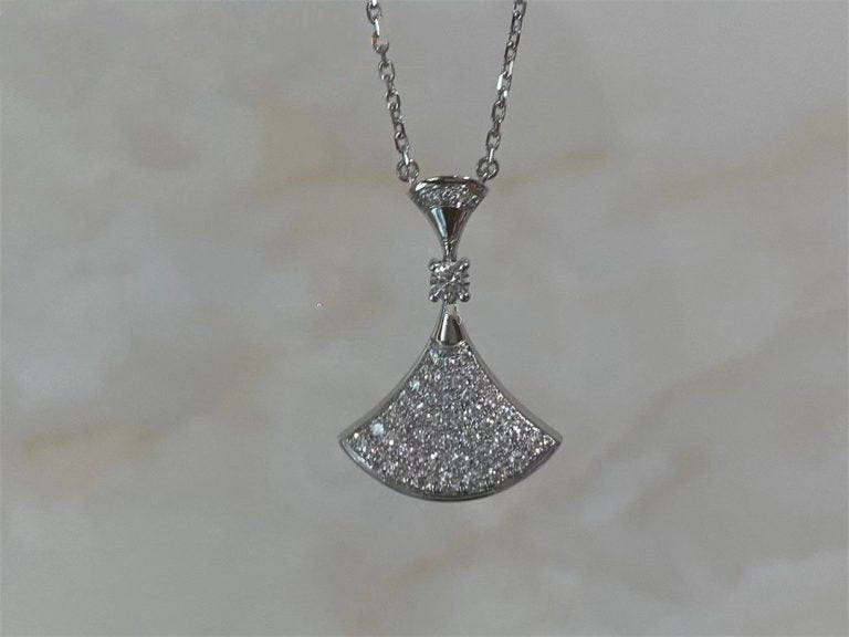 [Aurora]DREAM NECKLACE SILVER FULL DIAMOND