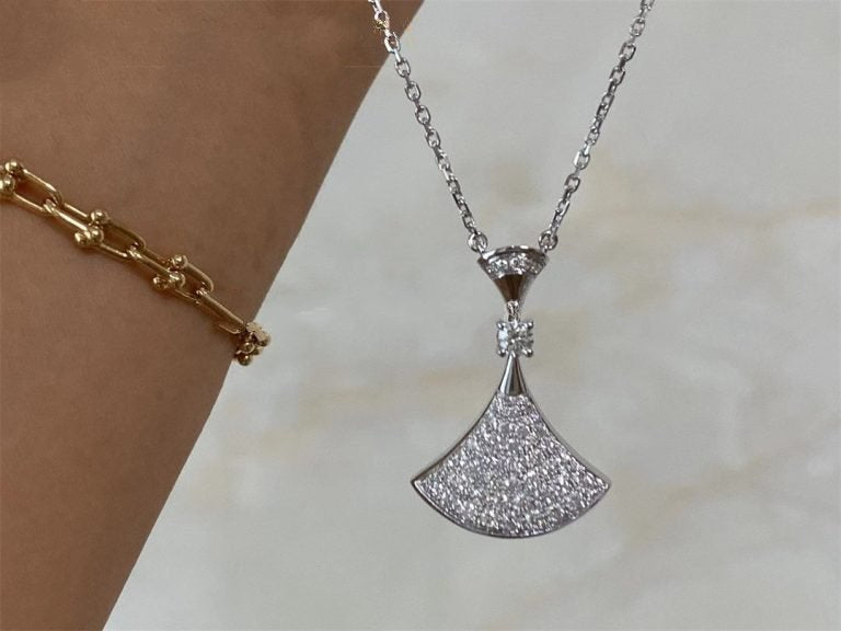 [Aurora]DREAM NECKLACE SILVER FULL DIAMOND