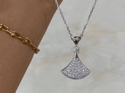 [Aurora]DREAM NECKLACE SILVER FULL DIAMOND
