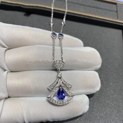 [Aurora]DREAM NECKLACE AGATE DIAMOND SILVER