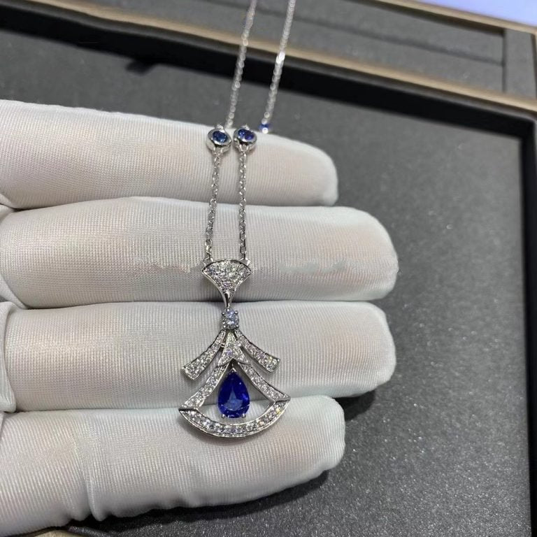 [Aurora]DREAM NECKLACE AGATE DIAMOND SILVER
