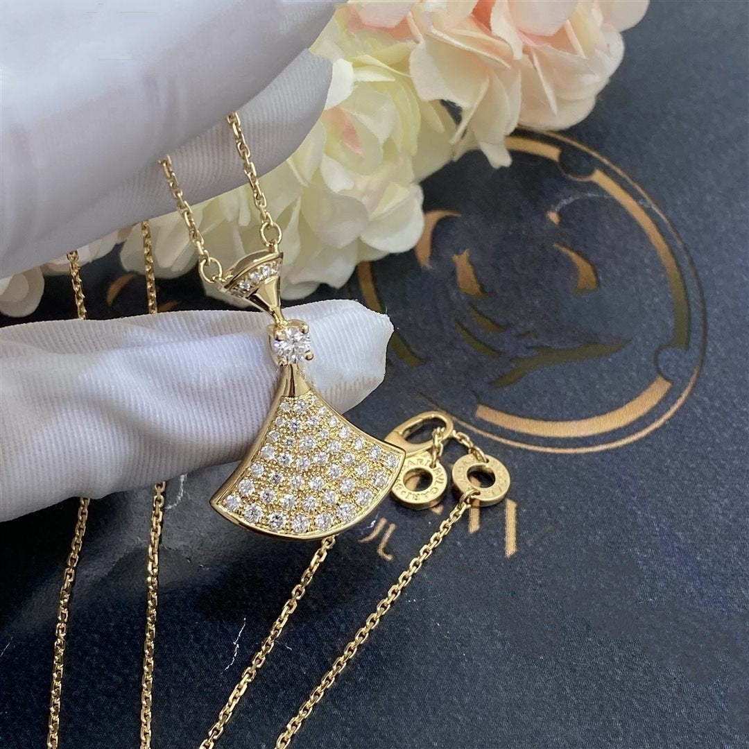 [AURORA]DREAM NECKLACE GOLD FULL DIAMOND