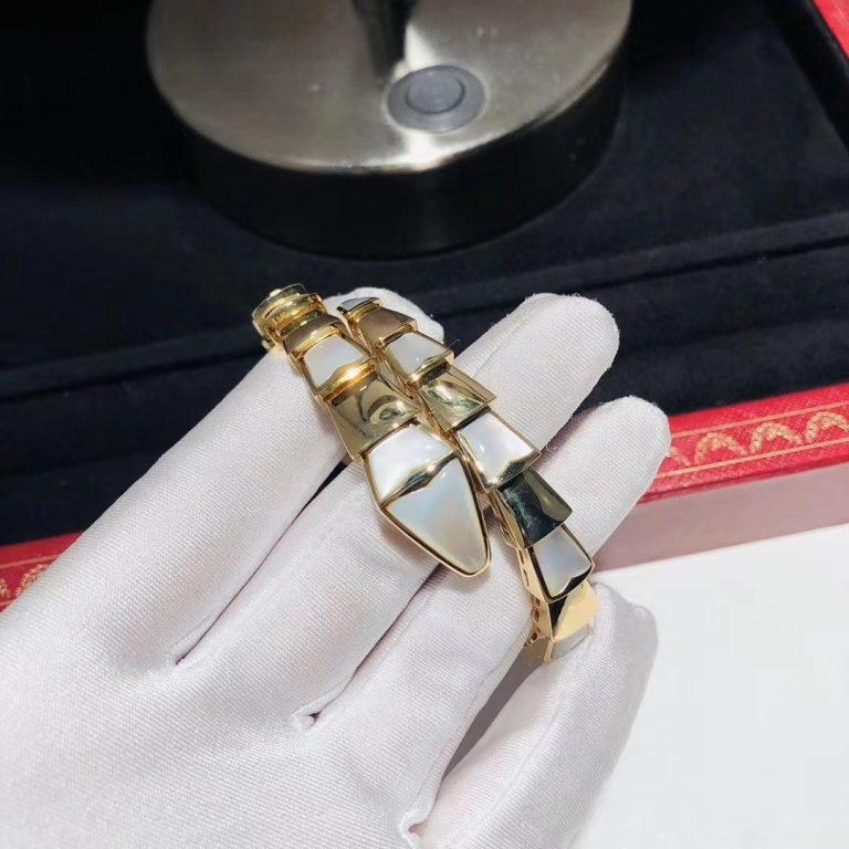 [AURORA]SERPENTI BRACELET MOP GOLD