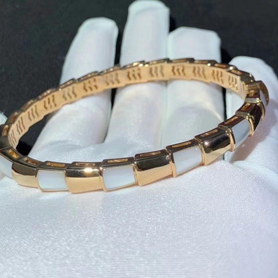 [Aurora]SERPENTI BRACELET PINK GOLD MOP