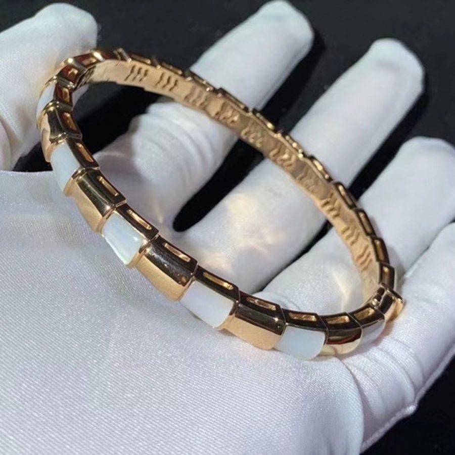 [Aurora]SERPENTI BRACELET PINK GOLD MOP