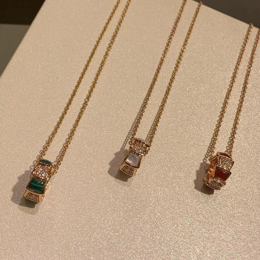 [Aurora]SERPENTI PEDANT DIAMOND NECKLACE