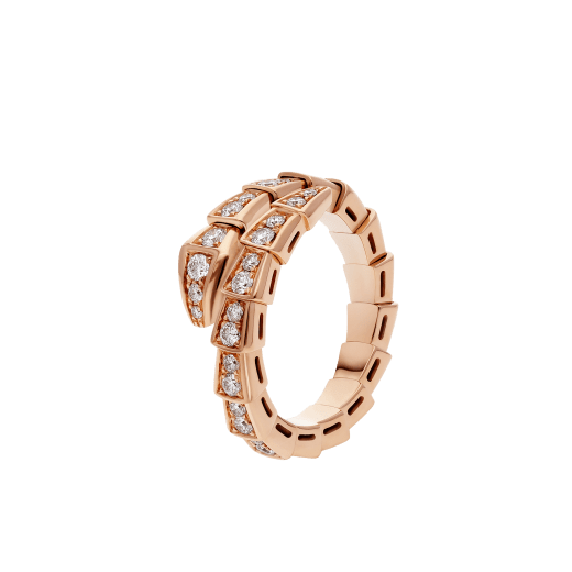 [AURORA]SERPENTI RING ROTGOLD DIAMANT 4MM