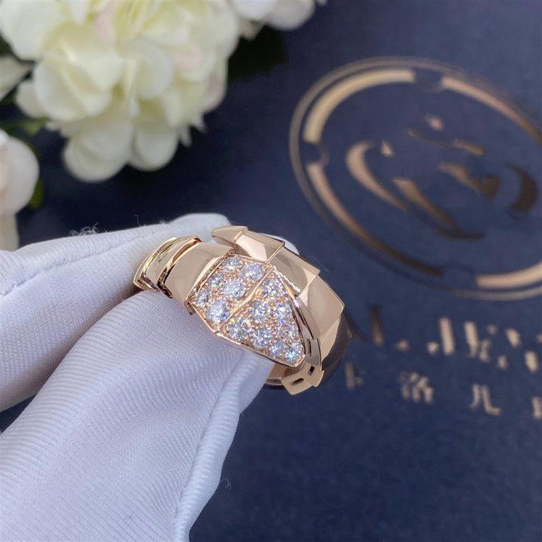 [Aurora]SERPENTI RING PINK GOLD DIAMOND