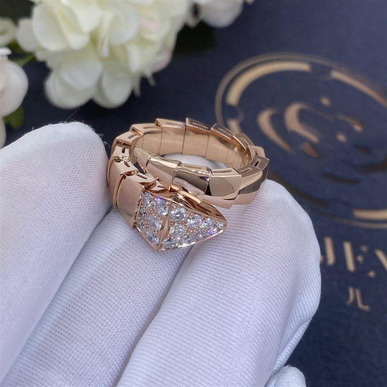 [Aurora]SERPENTI RING PINK GOLD DIAMOND