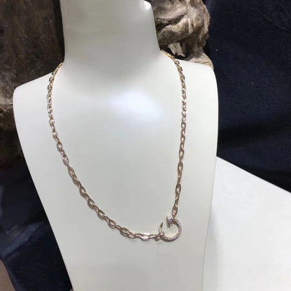 [AURORA]JUSTE NECKLACE FULL DIAMONDS