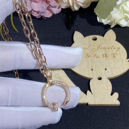 [AURORA]JUSTE NECKLACE FULL DIAMONDS