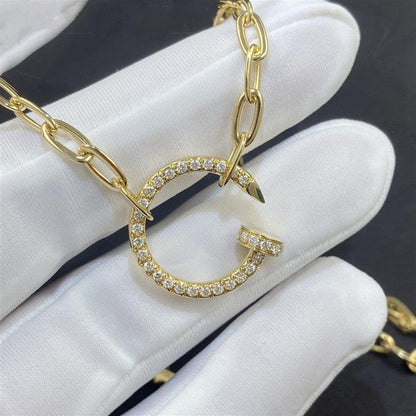 [AURORA]JUSTE NECKLACE FULL DIAMONDS