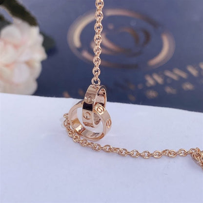 [Aurora]LOVE BRACELET DOUBLE RING