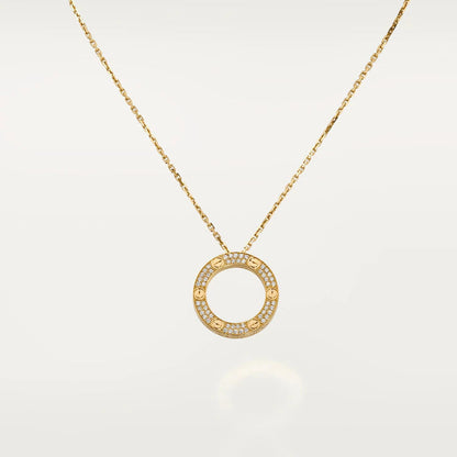 [Aurora]LOVE NECKLACE ADJUSTABLE ROSE GOLD