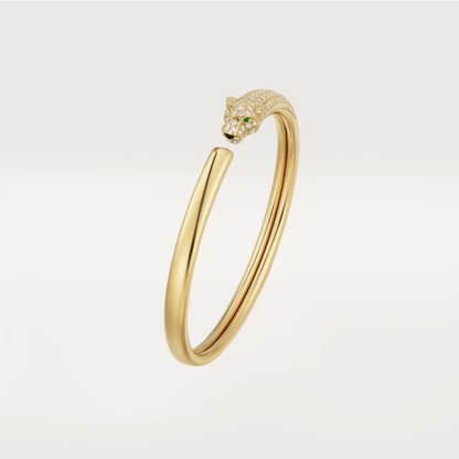 [AURORA] PANTHERE GOLD DIAMANT OFFENES ARMBAND