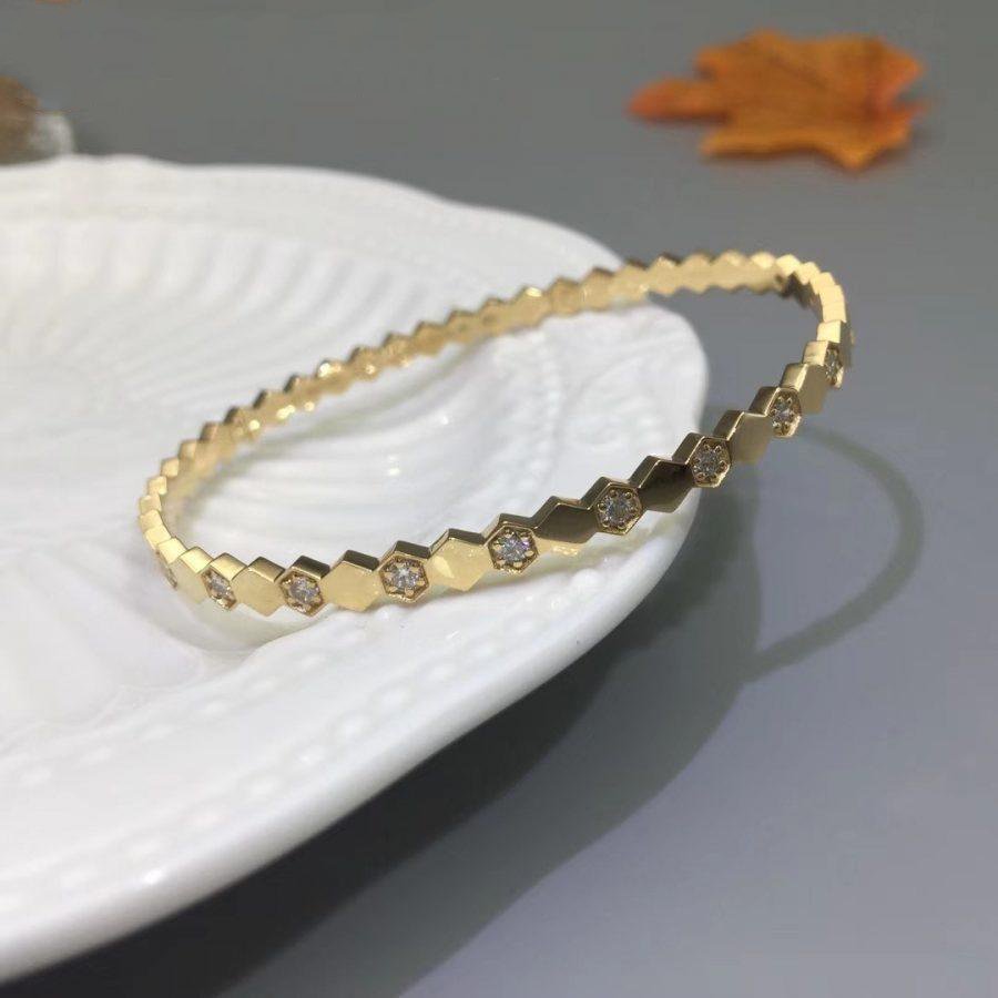 [AURORA]BEE LOVE GOLD DIAMANTARMBAND 