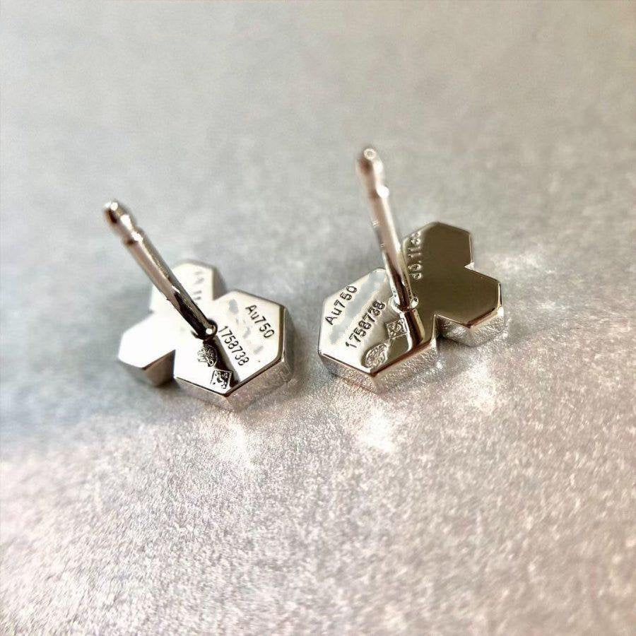 [Aurora]BEE LOVE SILVER DIAMOND EARRINGS