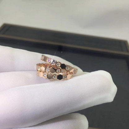 [AURORA] BEE LOVE RING ROTGOLD DIAMANT