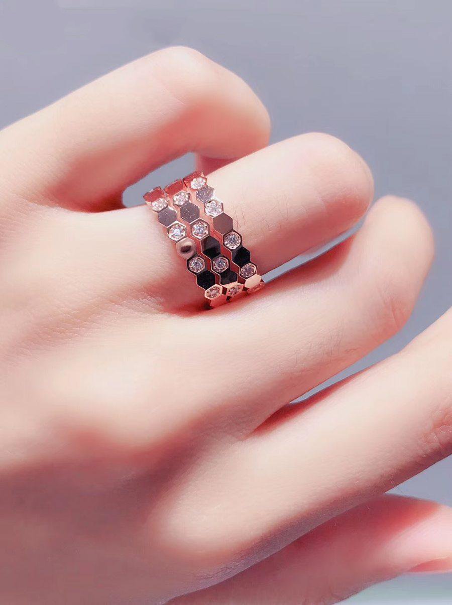 [AURORA] BEE LOVE RING ROTGOLD DIAMANT