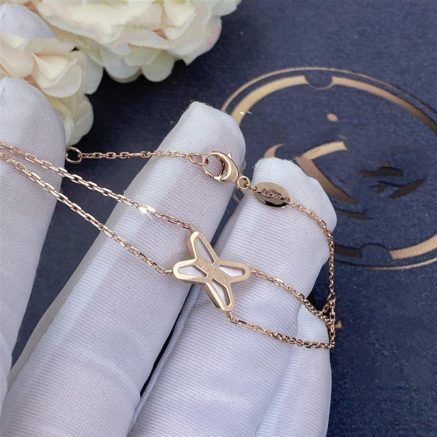 [Aurora]JEUX BRACELET WHITE MOP PINK GOLD 1 DIAMOND