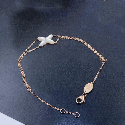 [AURORA]JEUX ARMBAND WEISSES MOP ROSÉGOLD 1 DIAMANT