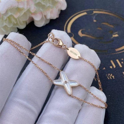 [AURORA]JEUX ARMBAND WEISSES MOP ROSÉGOLD 1 DIAMANT