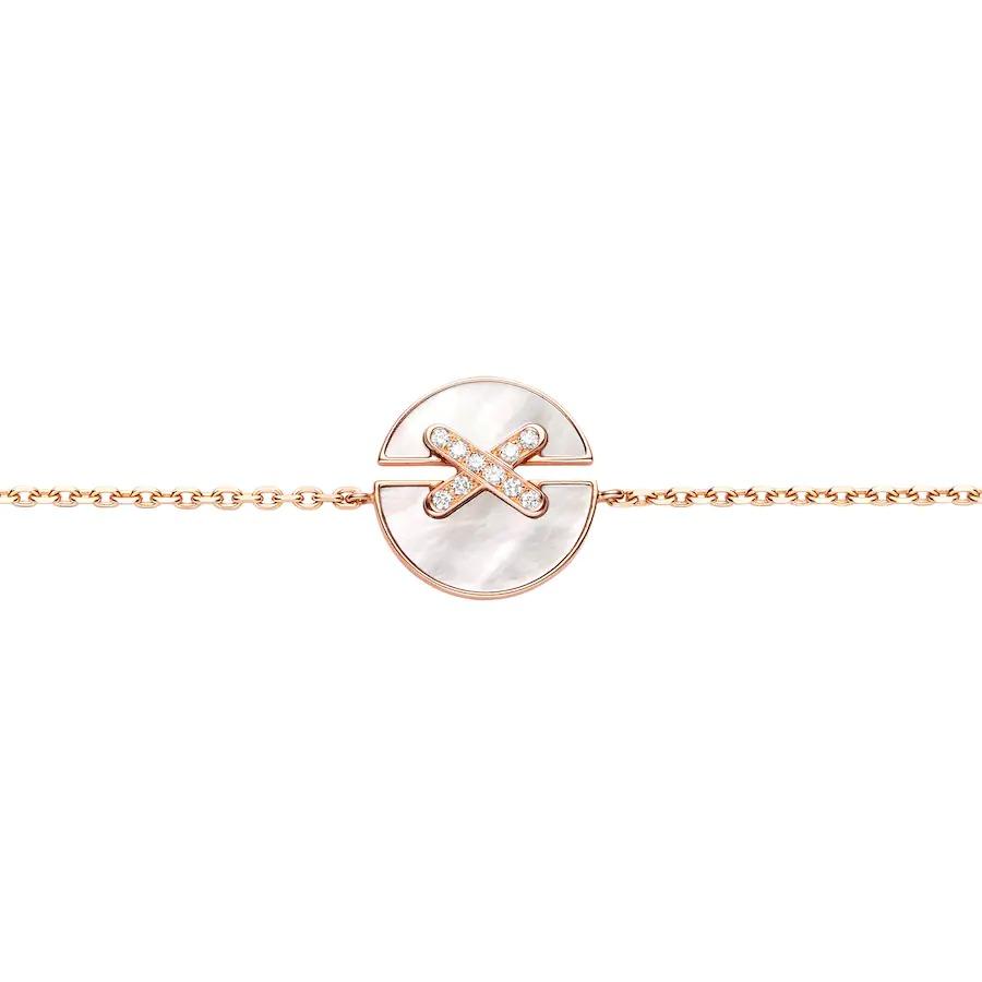 [AURORA]JEUX DE ARMBAND MOP ROSA GOLD DIAMANTEN